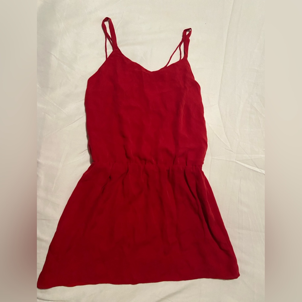 Haute Hippie Red Silk Exit Strategy Mini Dress View 6